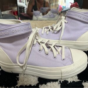 Lavender platform converse